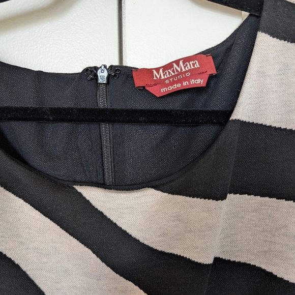 Max Mara Studio Zebra Print Midi Dress sz M - Picture 5 of 11